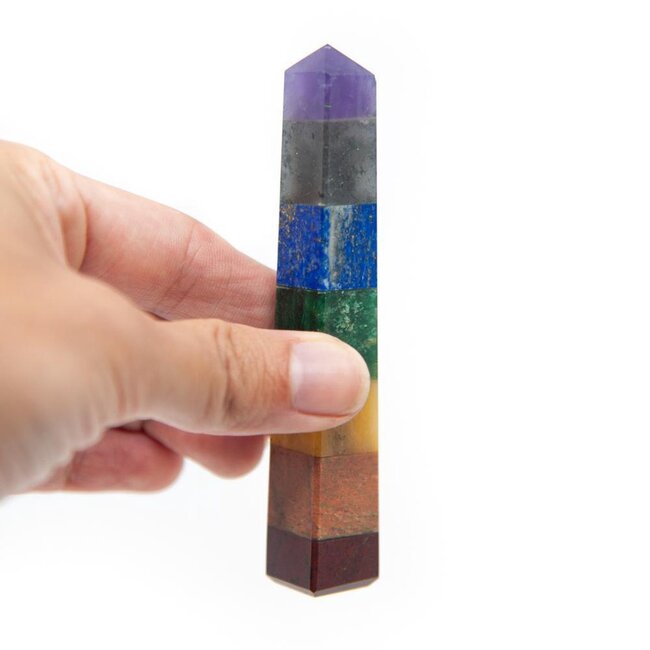 Edelstenen Chakra obelisk