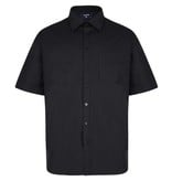 Kingsize Brand SS100 Grote maten Zwart Overhemd (korte mouw)