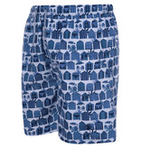 Espionage BEACH HUT Print - Grote maten Zwemshort