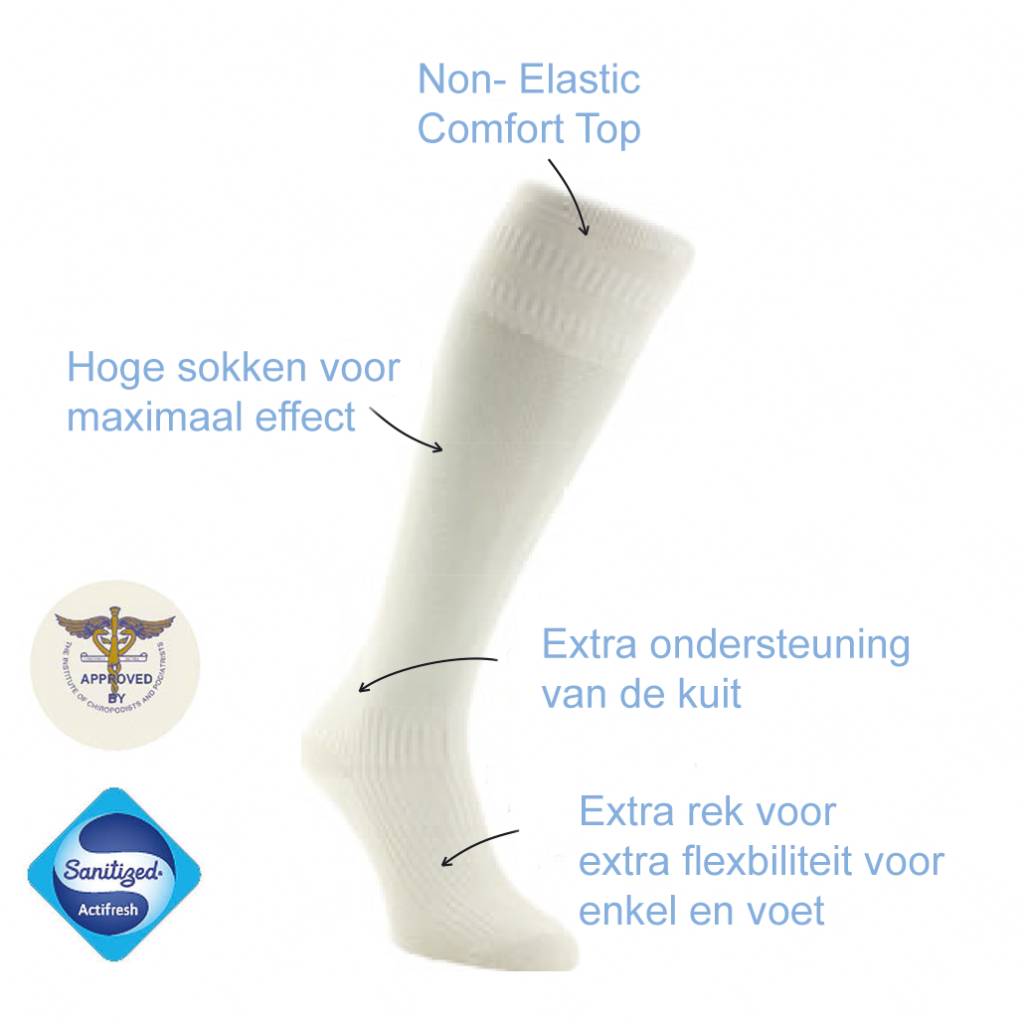 Diabetsokken Wollen Diabetes Sokken - Beige