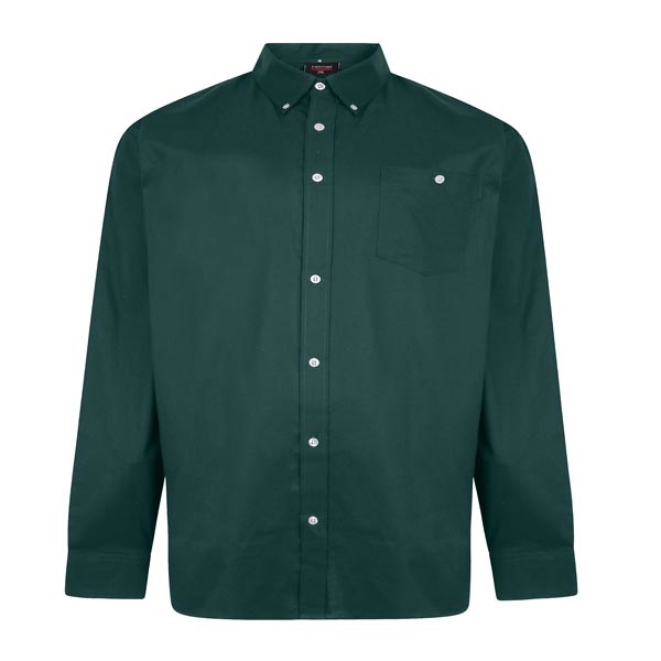 Kingsize Brand SH336 Grote maten Smaragdgroen Oxford Overhemd