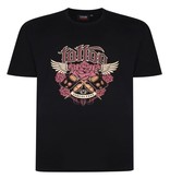 Espionage Grote maten Zwart T-shirt "Tattoo" 2XL-8XL
