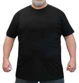 Espionage Grote maten zwart basic T-shirt 2XL-8XL