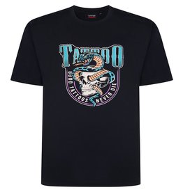 Espionage Grote maten Navy T-shirt "Tattoo" TS361