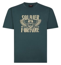 Espionage Grote maten Groen T-shirt "Soldier of Fortune" TS392