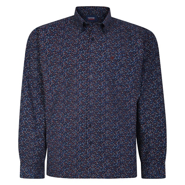 Espionage Grote maten Blauw Floral 2XL-8XL