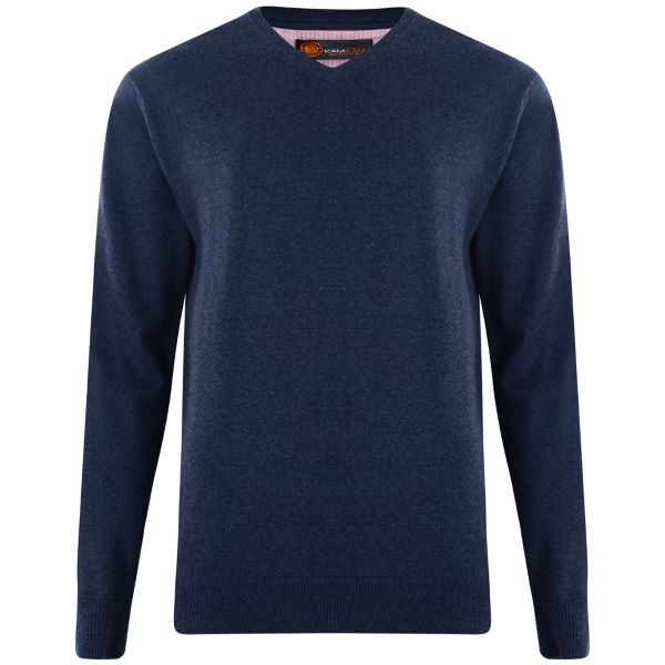 KAM Grote maten Navy  Trui  2XL-8XL