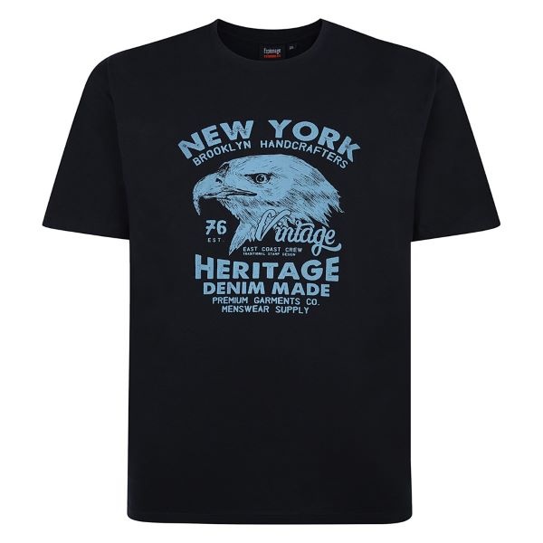 Espionage Grote maten Navy T-shirt "New York" TS400