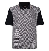 Espionage Grote maten Navy Polo Geometric Print 2XL-8XL