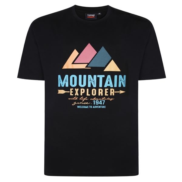 Espionage Grote maten T-shirt  "Mountain" TS354 2XL-8XL