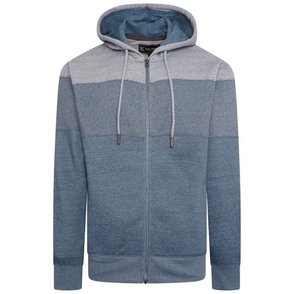KAM Grote maten Denim  Hoodie 2XL-8XL