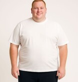 CAMUS Grote maten Wit Basic T-shirt 3XL-6XL