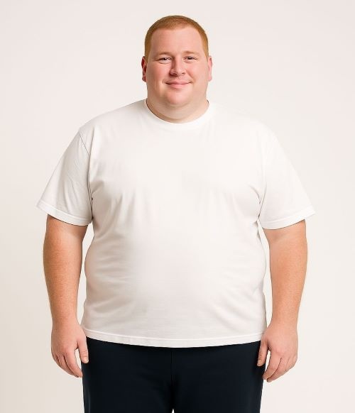 CAMUS Grote maten Wit Basic T-shirt 3XL-6XL