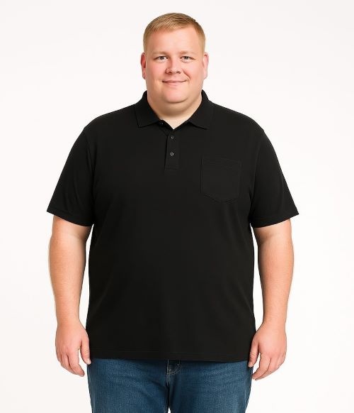 Espionage Grote maten Zwarte Polo 2XL-8XL