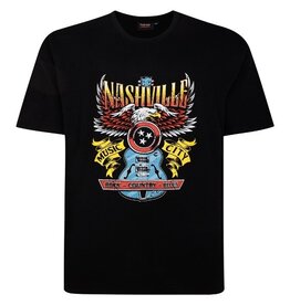 Espionage Grote maten Zwart T-shirt "NASHVILLE"
