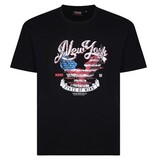 Espionage Grote maten Navy T-shirt "NEW YORK" TS361