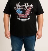 Espionage Grote maten Navy T-shirt "NEW YORK" 2XL-8XL