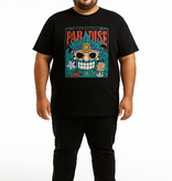 Espionage Grote maten Zwart T-shirt "PARADISE" 2XL-8XL