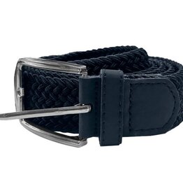 double Grote maten  Elastische Gevlochten Navy Riem