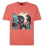 Espionage Grote maten Coral  T-shirt "Kong Pop"  2XL-8XL