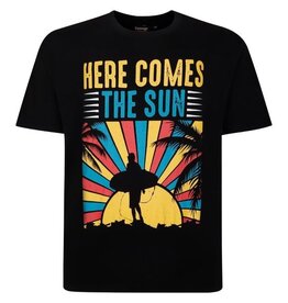 Espionage Grote maten Zwart T-shirt "The Sun"