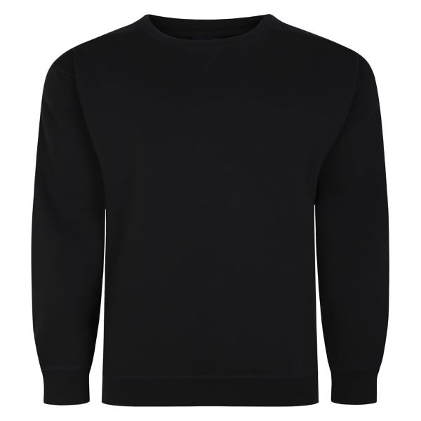 Grote maten Zwarte Sweatshirt 2XL-8XL
