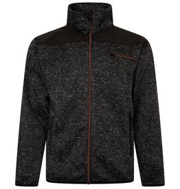 KAM Grote maten Zwarte Fleece jas