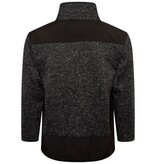 KAM Grote maten Zwarte Fleece jas 2XL-8XL