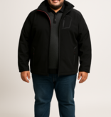 KAM Grote maten Zwart  Softshell Jack 2XL-8XL