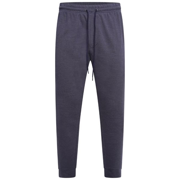 KAM Grote maten Indigo Textured Interlock Joggingsbroek 2XL-8XL