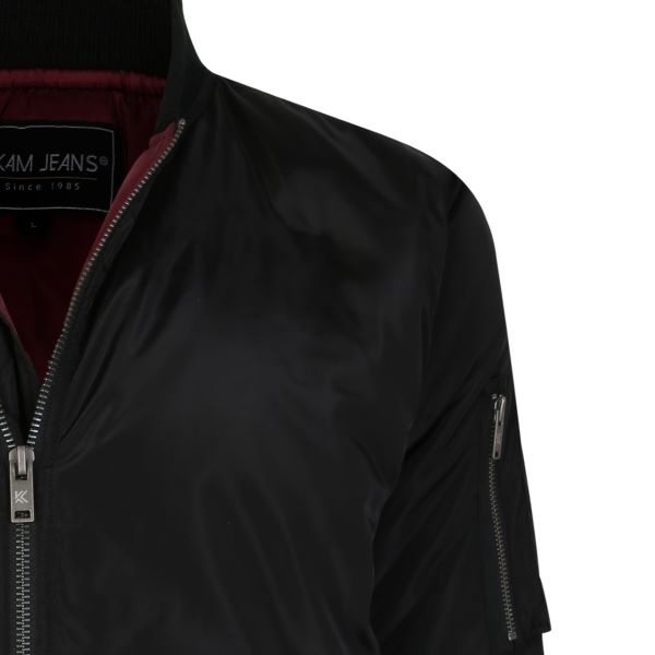 KAM Grote maten Zwarte Bomberjas 2XL-8XL