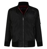 KAM Grote maten Zwarte Bomberjas 2XL-8XL