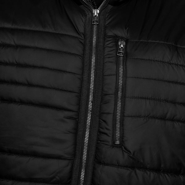 KAM Grote maten Zwarte lichtgewicht Puffer Jacket 2XL-8XL