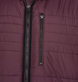 KAM Grote maten Burgundy lichtgewicht Puffer Jacket 2XL-8XL