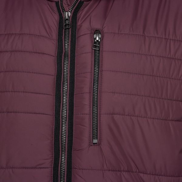 KAM Grote maten Burgundy lichtgewicht Puffer Jacket 2XL-8XL