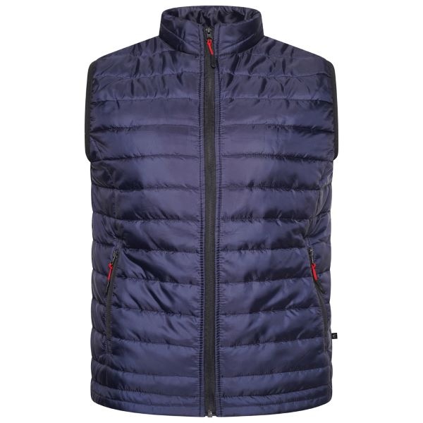 KAM Grote maten Navy  lichtgewicht Puffer Bodywarmer 2XL-8XL