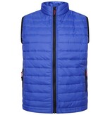 KAM Grote maten Royal Blue  lichtgewicht Puffer Bodywarmer 2XL-8XL