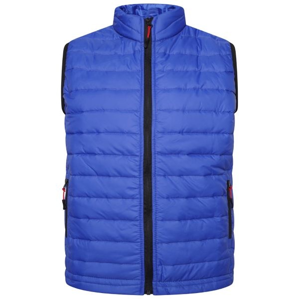 KAM Grote maten Royal Blue  lichtgewicht Puffer Bodywarmer 2XL-8XL