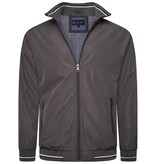 KAM Grote maten Charcoal Premium Zomer Harringtonjas 2XL-8XL