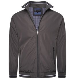 KAM Grote maten Charcoal Premium Zomer Harringtonjas