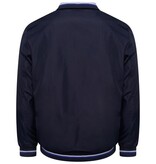 KAM Grote maten Navy  Premium Zomer Harringtonjas  2XL-8XL