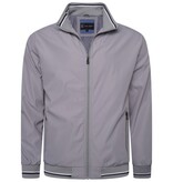 KAM Grote maten Zilver  Premium Zomer Harringtonjas  2XL-8XL
