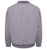 KAM Grote maten Zilver  Premium Zomer Harringtonjas  2XL-8XL