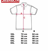 JeansXL Grote maten Zwarte Polo 668  3XL-6XL