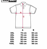 VANDAM Grote maten Antracietgrijze Polo 3XL-6XL