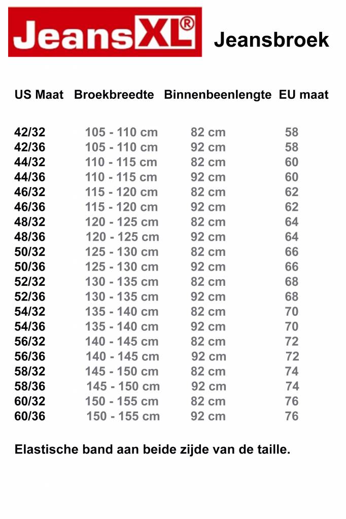 JeansXL Grote maten Blauwe Jeans 420