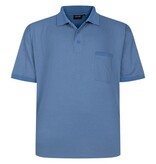 Espionage Grote maten blauw All Over Printed Polo   2XL-8XL