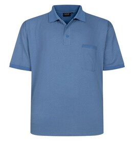 Espionage Grote maten blauw All Over Printed Polo