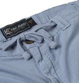 KAM Grote maten Blauwe stretch katoen-linnen shorts  2XL t/m 8XL