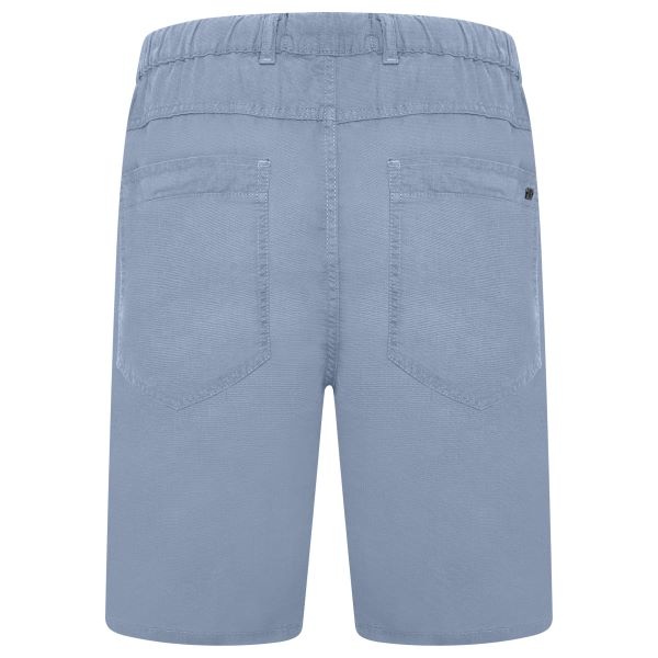 KAM Grote maten Blauwe stretch katoen-linnen shorts  2XL t/m 8XL